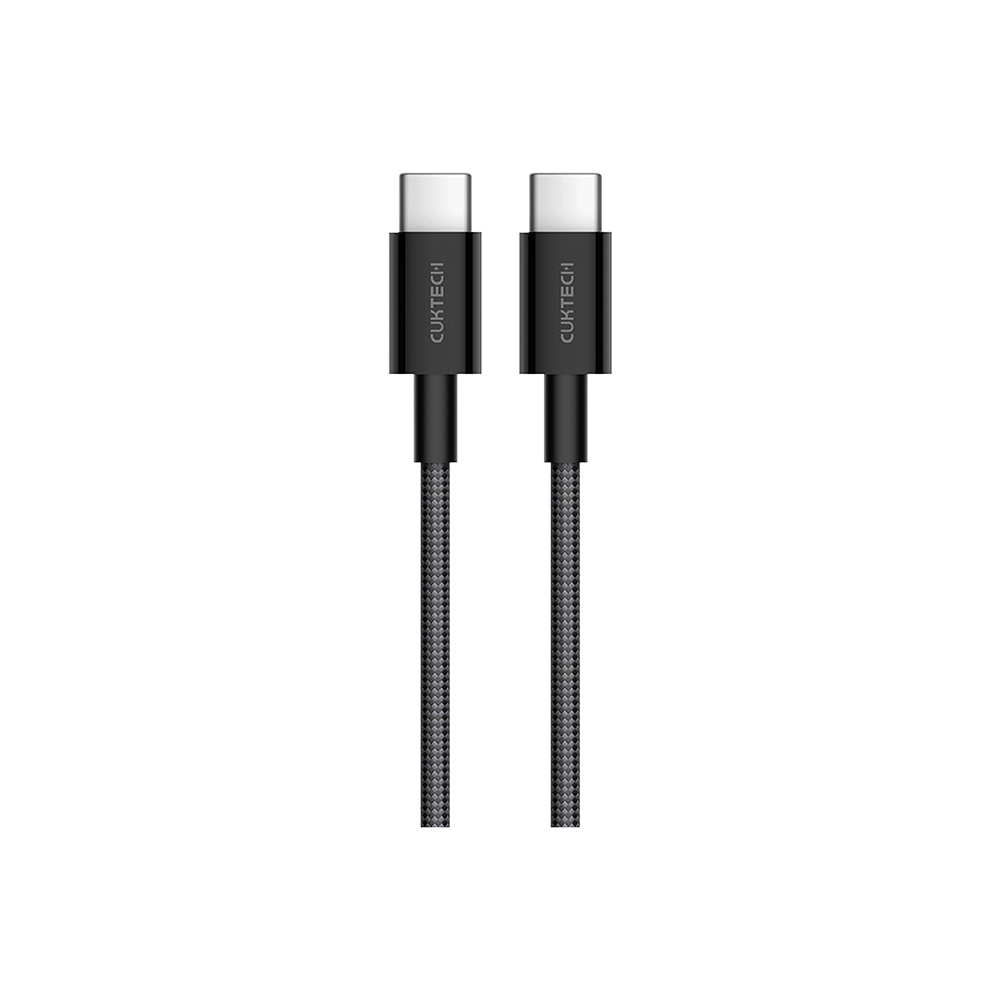 สายชาร์จไนลอนถัก CUKTECH รุ่น CTC315P USB-C to USB-C 60W ยาว 1.5 เมตร สีขาว (รองรับชาร์จเร็ว PD,QC)_0